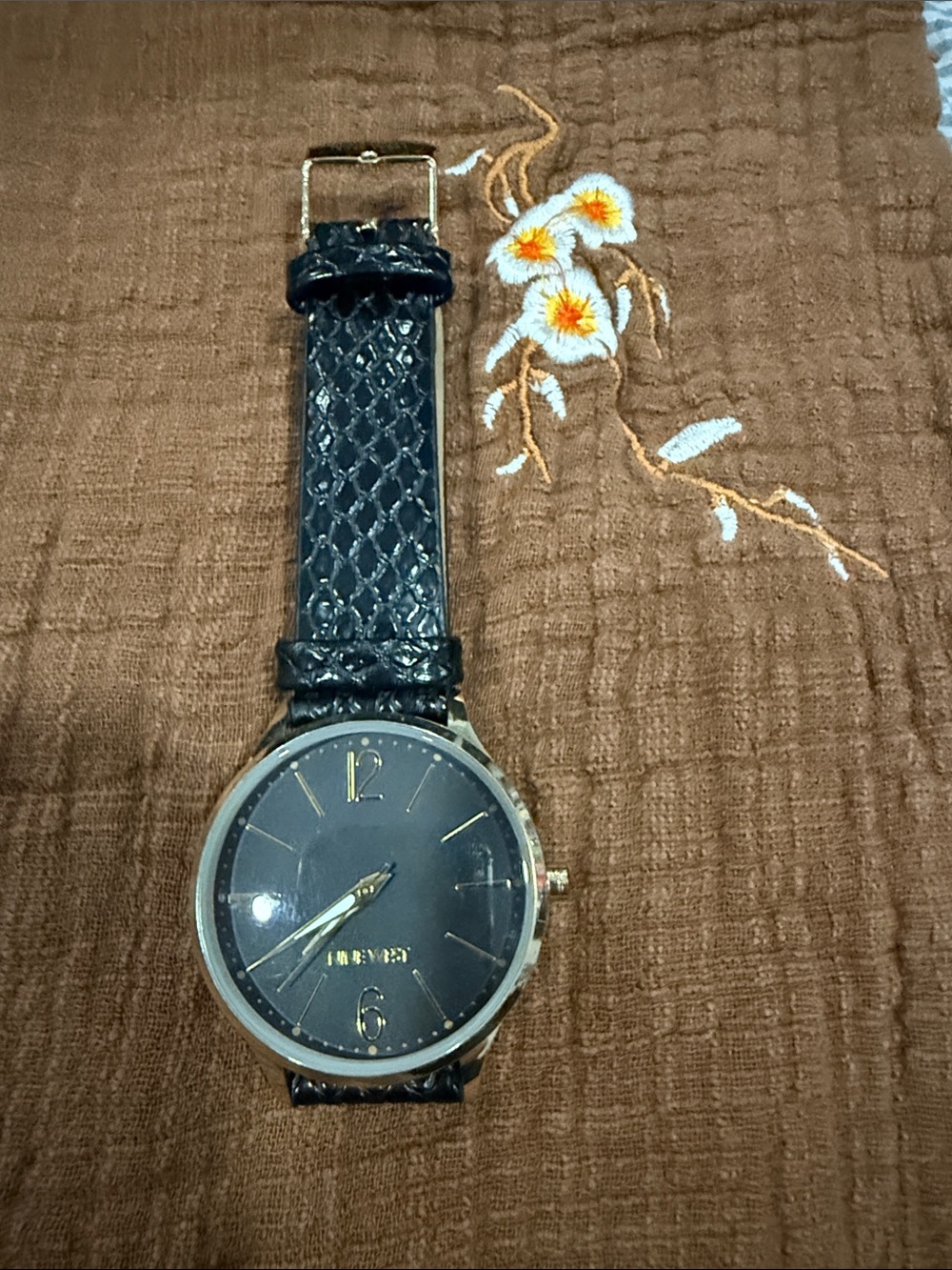 Nine West Black Watch with Gold Accents